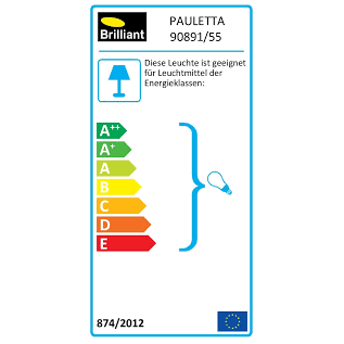 Industrinio stiliaus pastatomas šviestuvas Brilliant 90891/55 - Pauletta 4