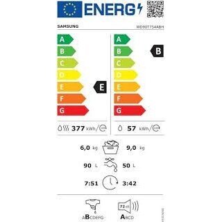 Samsung WD90T754ABH skalbyklė - džiovyklė 1