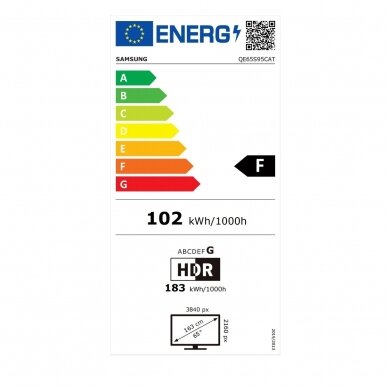 SAMSUNG QE65S95CAT 65" 4K Smart TV (ekspozicinė prekė) 1